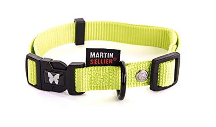 Martin Sellier Hundehalsband aus Nylon verstellbar Grün Größe L 25 bis 45 cm – Bild 1 von 2