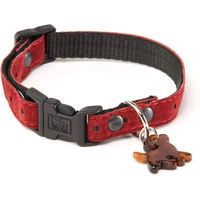 Produktbild von Martin Sellier Hundehalsband aus Velours in Rot Größe S 25-40cm