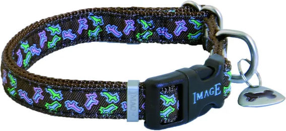 Produktbild von Martin Sellier Hundehalsband Bayadere aus Nylon in Braun Bunt 16/35-45 cm