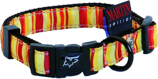 Produktbild von Martin Sellier Hundehalsband Beach wasserfest aus Polyester in Orange Bunt 16/30 cm