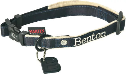 Produktbild von Martin Sellier Hundehalsband Benton aus Leder in Blau