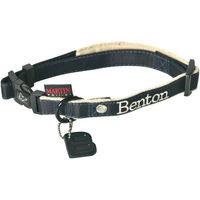 Produktbild von Martin Sellier Hundehalsband Benton aus Leder in Blau Größe L
