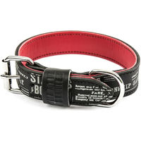 Produktbild von Martin Sellier Hundehalsband Boston aus Leder in Schwarz 10/30 cm