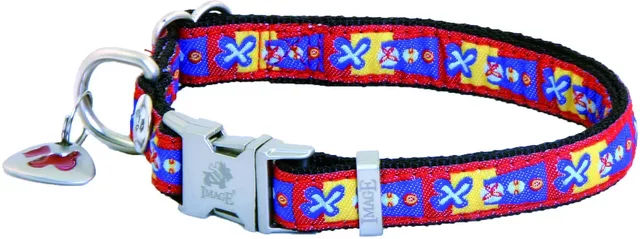 Produktbild von Martin Sellier Hundehalsband Bow mit Schleife in Rot und Bunt 20/40-55 cm