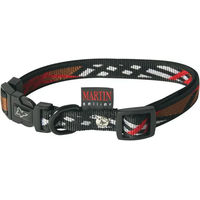 Produktbild von Martin Sellier Hundehalsband Chesterfield aus Nylon in Schwarz oder Bunt 20/40-55 cm