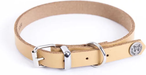 Martin Sellier Hundehalsband COLL Cuir aus Leder in Natur Beige 22-47 cm – Bild 1 von 2