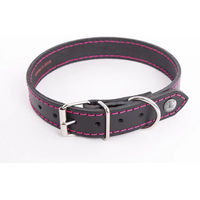 Produktbild von Martin Sellier Hundehalsband Flash aus Leder Schwarz 35 cm