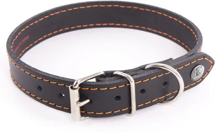 Produktbild von Martin Sellier Hundehalsband Flash aus Leder Schwarz 35 cm