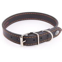 Produktbild von Martin Sellier Hundehalsband Flash aus Leder Schwarz 35 cm