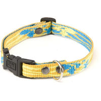 Produktbild von Martin Sellier Hundehalsband Lagoon Jaquard Blau Gelb Größe S 25-40cm