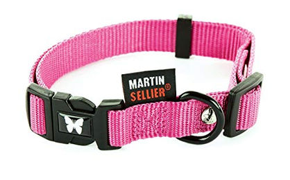 Produktbild von Martin Sellier Hundehalsband Nylon Rosa 40-50/70
