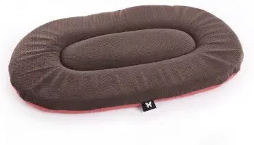 Produktbild von Martin Sellier Hundekissen oval und flach aus Plüsch in Braun 50 cm