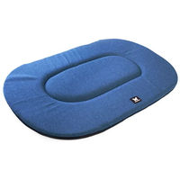 Produktbild von Martin Sellier Hundekissen und Katzenkissen ovales flaches Stoffkissen Blau 90 cm