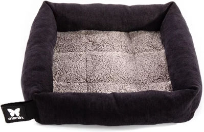 Produktbild von Martin Sellier Hundekorb und Katzenbett aus Plüsch mit Karomuster 50 cm