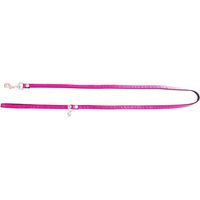 Produktbild von Martin Sellier Hundeleine aus Kunstleder in Rosa mit Punktmuster