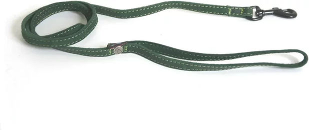 Produktbild von Martin Sellier Hundeleine aus Leder in Natur Grün 100 cm