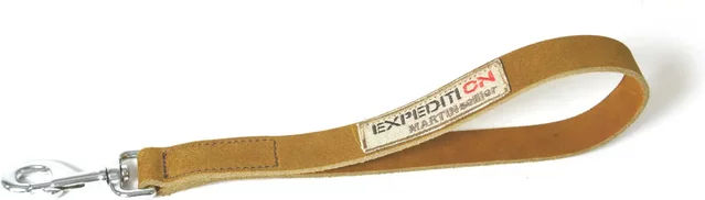 Produktbild von Martin Sellier Hundeleine aus Leder in Orange oder Braun 25/30 cm