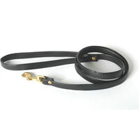 Produktbild von Martin Sellier Hundeleine aus Leder mit Karabiner in Schwarz