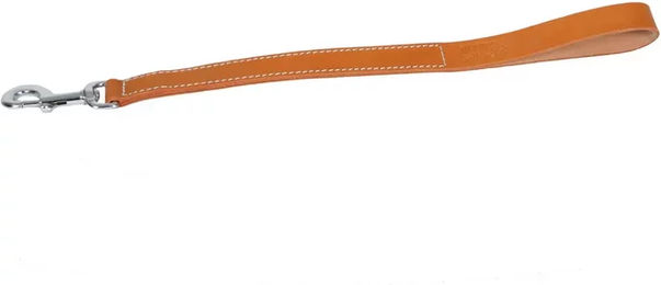 Produktbild von Martin Sellier Hundeleine aus Leder mit Karabinerhaken in Orange