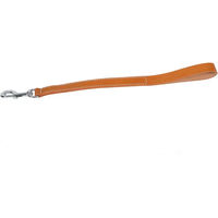 Produktbild von Martin Sellier Hundeleine aus Leder mit Karabinerhaken in Orange