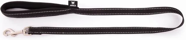 Martin Sellier Hundeleine aus Neopren und Nylon Schwarz 25mm x 100cm – Bild 1 von 2