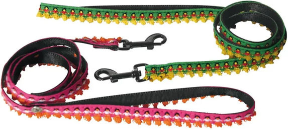 Produktbild von Martin Sellier Hundeleine aus Nylon Dancing Queen in Rosa Bunt