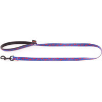Produktbild von Martin Sellier Hundeleine aus Nylon mit Pfotenmuster wasserabweisend 120 cm