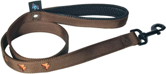 Produktbild von Martin Sellier Hundeleine aus Nylon Papillon Orange Braun 160 cm