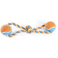Produktbild von Martin Sellier Hundeleine aus Seil mit 2 Tennisbällen in Bunt, 25cm