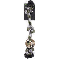Produktbild von Martin Sellier Hundeleine aus Seil mit Tennisball 60 cm bunt