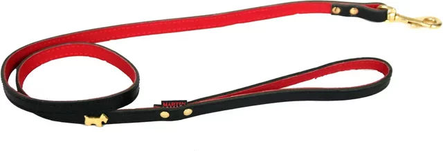 Produktbild von Martin Sellier Hundeleine Carabine aus Leder Schwarz Größe M
