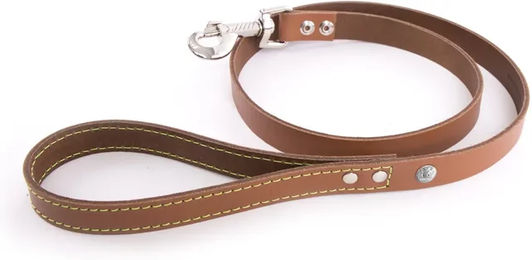 Produktbild von Martin Sellier Hundeleine Flash aus Leder Braun 100 cm