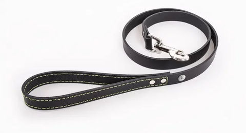 Produktbild von Martin Sellier Hundeleine Flash aus Leder in Schwarz