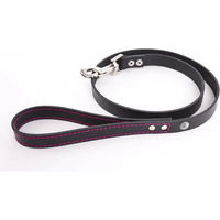 Produktbild von Martin Sellier Hundeleine Flash aus Leder Schwarz