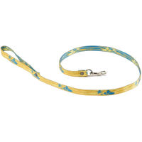 Produktbild von Martin Sellier Hundeleine Lagoon Jaquard aus Nylon Gelb Blau 1m