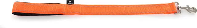 Martin Sellier Hundeleine LAISS Courte aus Nylon in Orange XL 40mm x 60cm – Bild 1 von 2