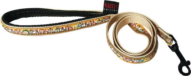 Produktbild von Martin Sellier Hundeleine Smiles aus Nylon in Orange Bunt