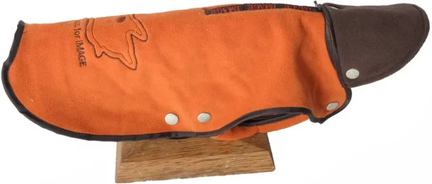 Martin Sellier Hundemantel Happy Winter Fleece Braun Orange – Bild 1 von 1