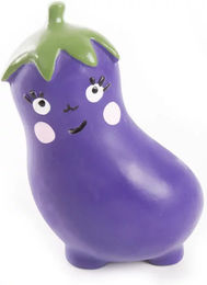 Produktbild von Martin Sellier Hundespielzeug Aubergine aus Latex in Lila zur Zahnpflege