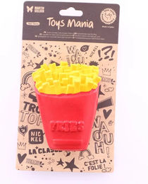 Produktbild von Martin Sellier Hundespielzeug Frites aus Gummi in Rot und Bunt