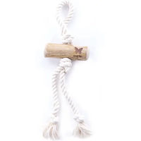 Produktbild von Martin Sellier Hundespielzeug Holz Seilgriff Expresso in Beige und Weiß