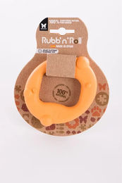 Produktbild von Martin Sellier Hundespielzeug Rubb'n Roll Wurfspielzeug aus Naturkautschuk Orange