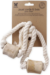 Martin Sellier Hundespielzeug Super 8 aus Holz und Flossseil – Bild 1 von 1