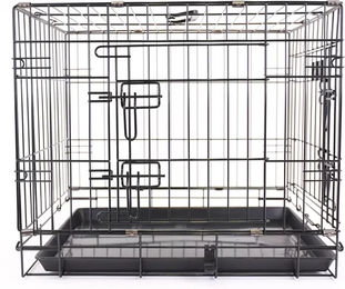 Produktbild von Martin Sellier Hundetransportbox aus Metall mit 2 Türen in Schwarz