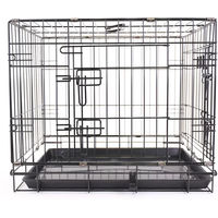 Produktbild von Martin Sellier Hundetransportbox aus Metall mit 2 Türen in Schwarz
