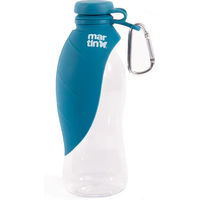 Produktbild von Martin Sellier Hundewasserflasche mit Blattmuster in Blau aus Kunststoff