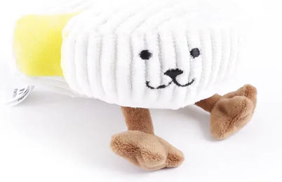 Produktbild von Martin Sellier Käse-Plüschspielzeug für Hunde in Gelb und Weiß