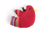 Produktbild von Martin Sellier Katzen Spielzeug Plüsch Vogel Rot