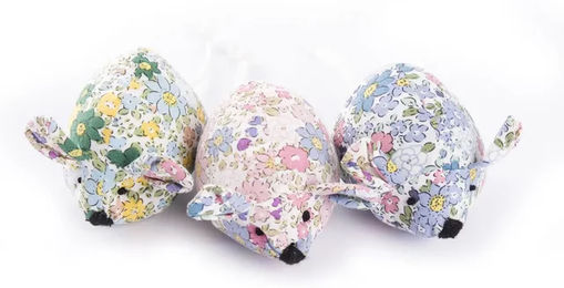 Produktbild von Martin Sellier Katzen Stoffspielzeug Blume aus Plüsch bunt