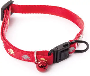 Produktbild von Martin Sellier Katzenhalsband aus Nylon mit Totenkopf-Design